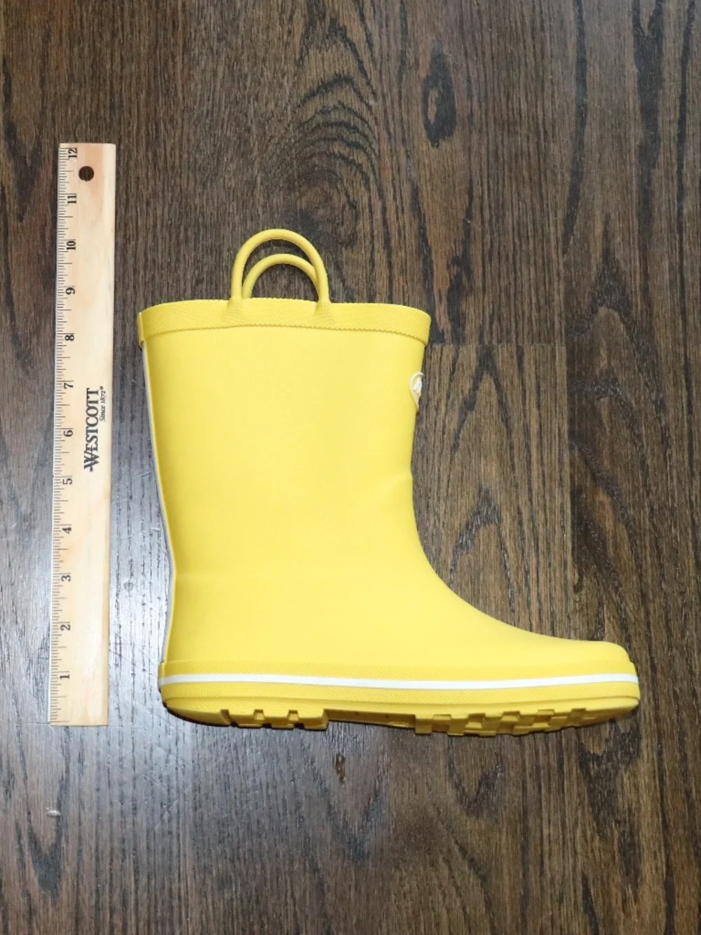 Kids Rain Boots Waterproof Rubber Boots with Easy-on Handles Size: Big Kid 4